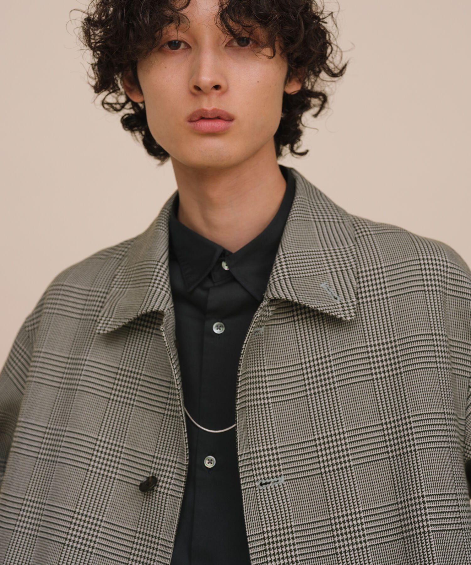 ADAM ET ROPE'「【TECHTWEED】オーバー ショートコート / ロングシーズン着用可能 / イージーケア /サスティナブル / ユニ」|ブルゾン・スタジャン|