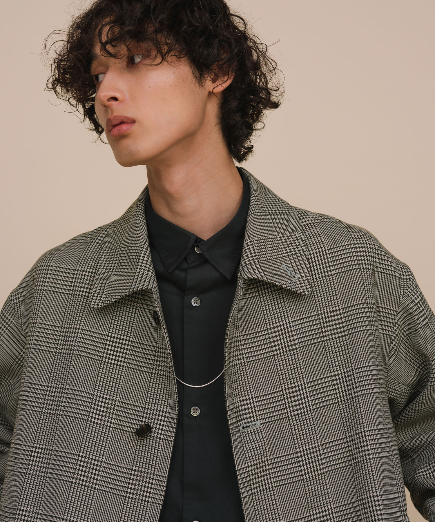 ADAM ET ROPE'「【TECHTWEED】オーバー ショートコート / ロングシーズン着用可能 / イージーケア /サスティナブル / ユニ」|ブルゾン・スタジャン|