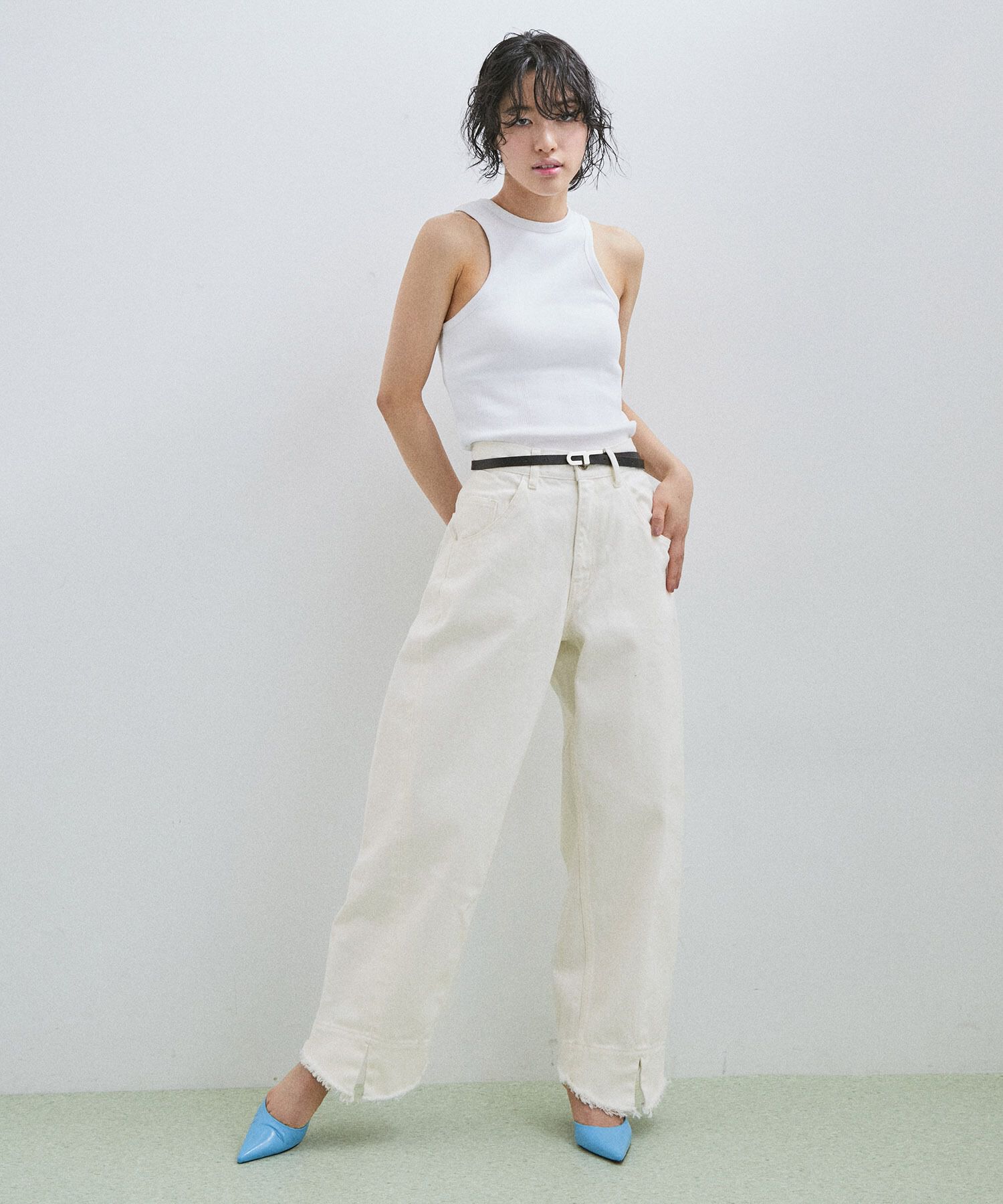 ADAM ET ROPE'「【再入荷】ルーズフィットアジャストデニム」|デニム|