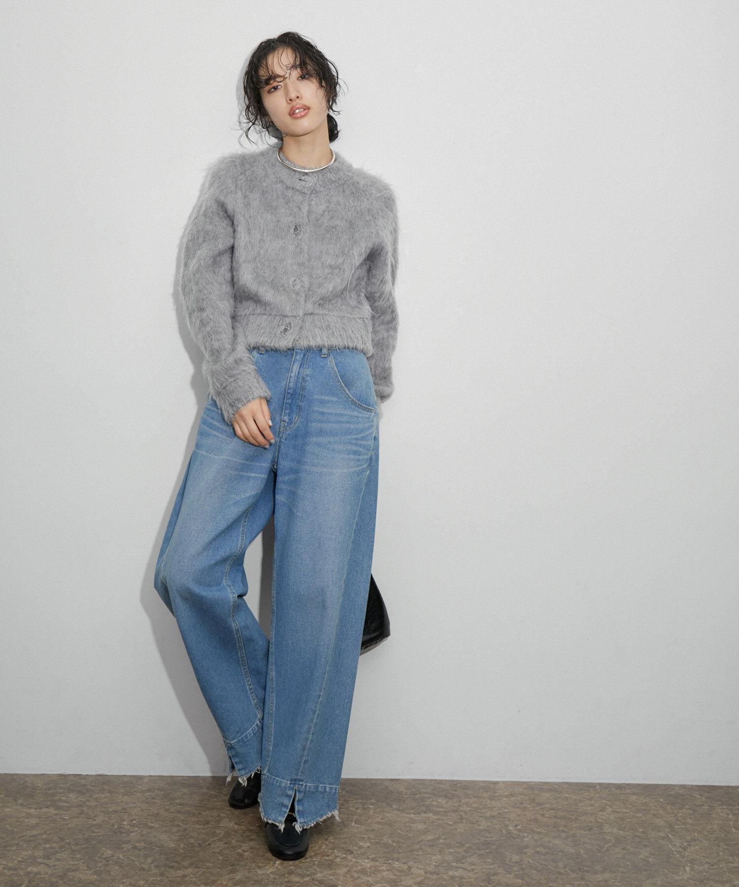 ADAM ET ROPE'「【再入荷】ルーズフィットアジャストデニム」|デニム|