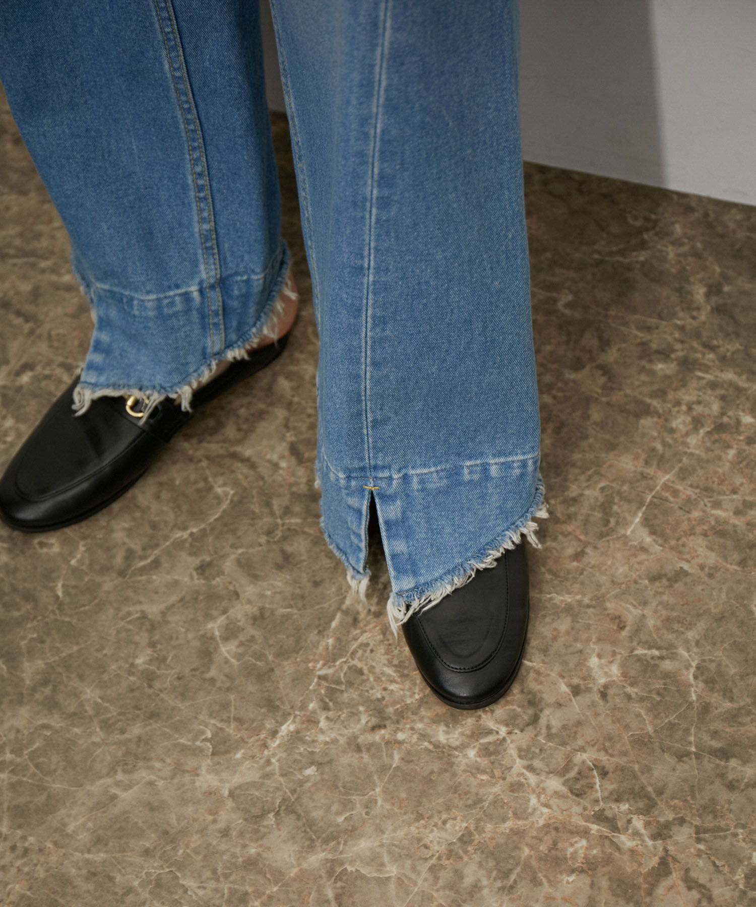 ADAM ET ROPE'「【再入荷】ルーズフィットアジャストデニム」|デニム|