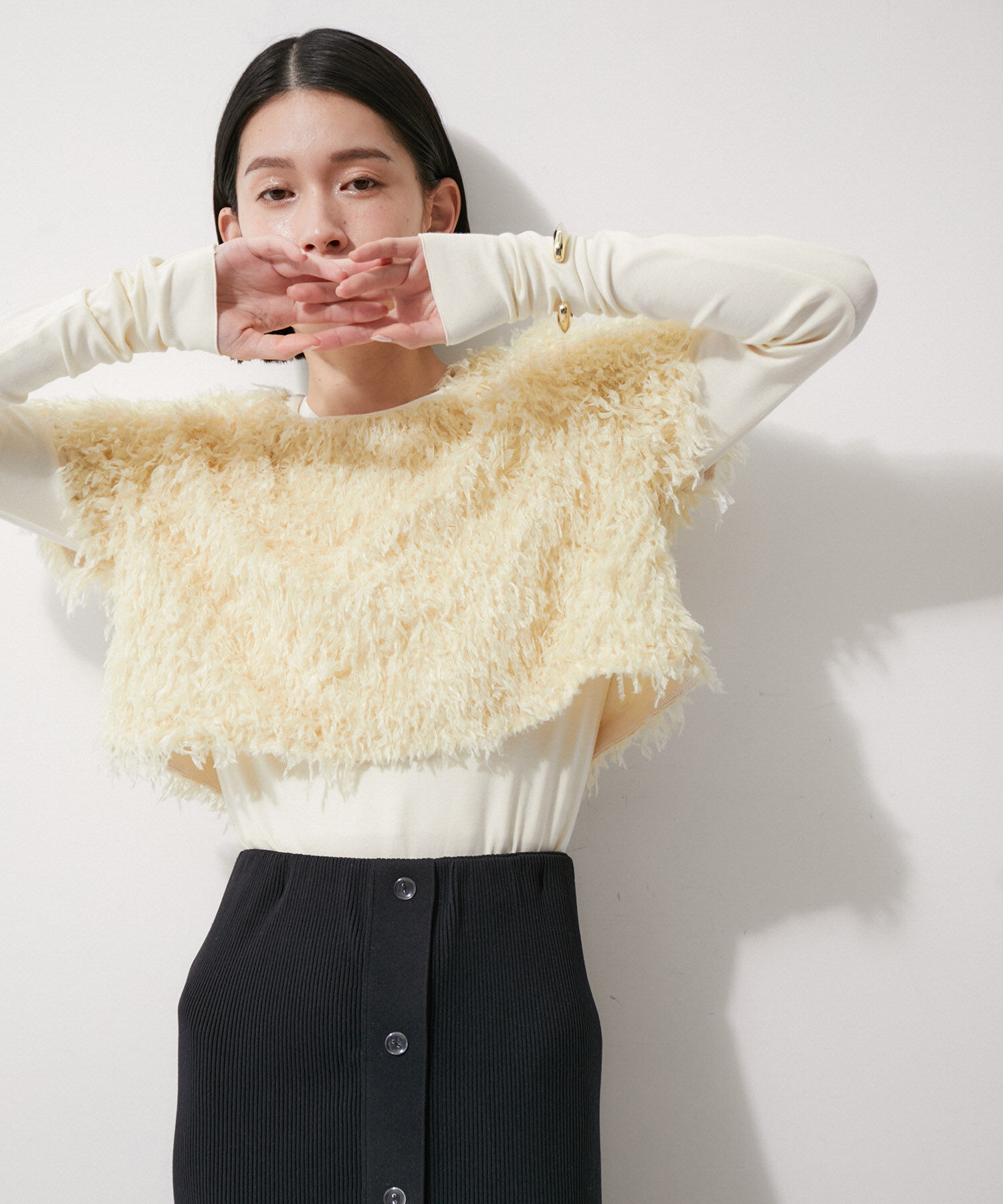 ADAM ET ROPE'「【再入荷】フェザープルオーバー」|Tシャツ・カットソー|