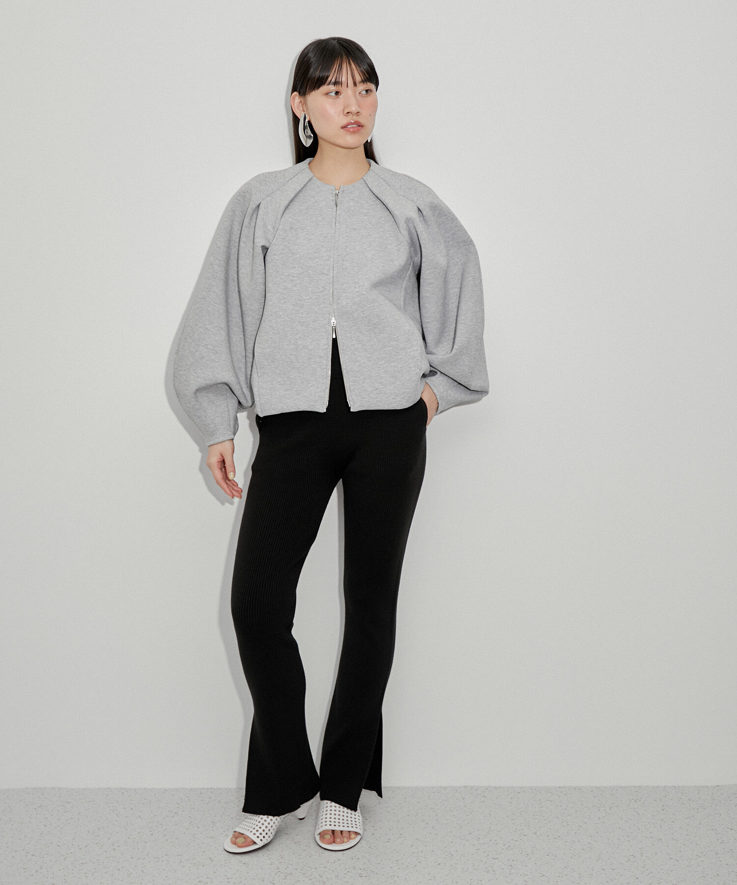 ADAM ET ROPE'「【サステナブル】ダンボールコクーンブルゾン」|ブルゾン・スタジャン|