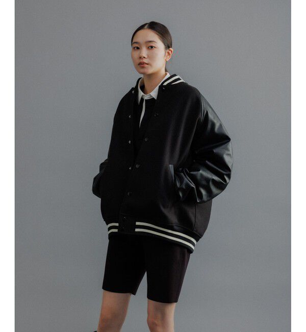 ADAM ET ROPE'「【WEB限定】ニュークラシック ルーズシルエット スタジアムジャンパー」|ブルゾン・スタジャン|