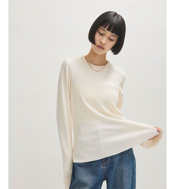 ADAM ET ROPE'「フルニードルクルーネックニットプルオーバー」|Tシャツ・カットソー|オフサブ