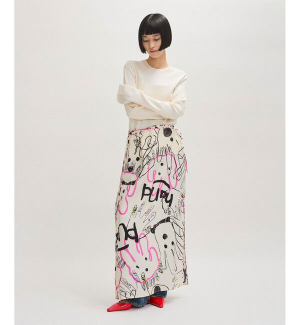 ADAM ET ROPE'「フルニードルクルーネックニットプルオーバー」|Tシャツ・カットソー|