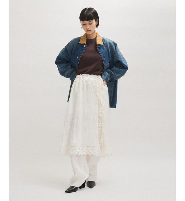 ADAM ET ROPE'「フルニードルクルーネックニットプルオーバー」|Tシャツ・カットソー|