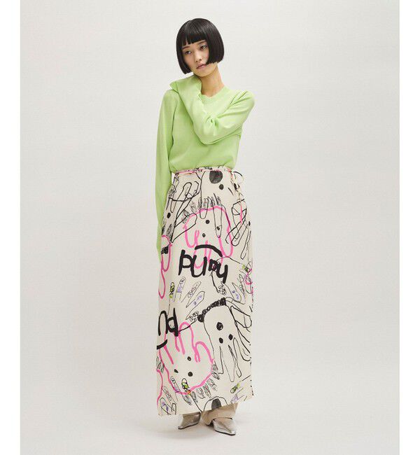 ADAM ET ROPE'「フルニードルクルーネックニットプルオーバー」|Tシャツ・カットソー|