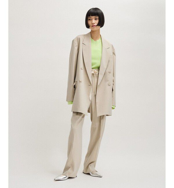 ADAM ET ROPE'「フルニードルクルーネックニットプルオーバー」|Tシャツ・カットソー|