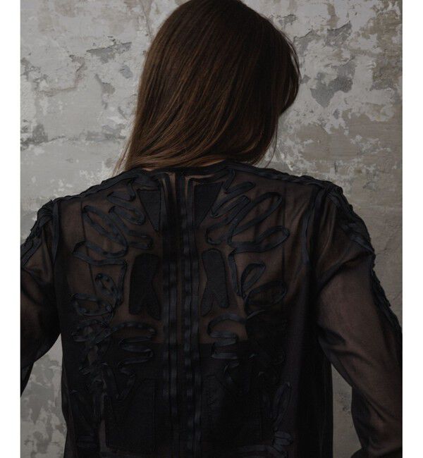 ADAM ET ROPE'「【EMOELLE】ステッチエンブロイダリーブラウス」|シャツ・ブラウス|