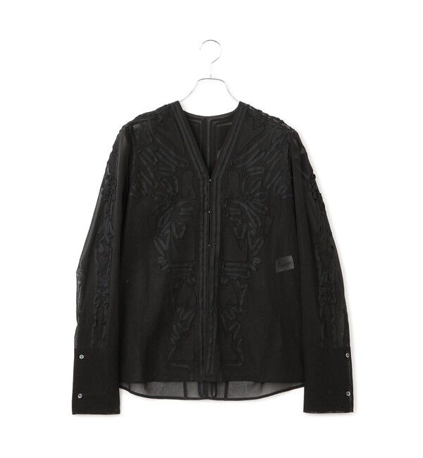 ADAM ET ROPE'「【EMOELLE】ステッチエンブロイダリーブラウス」|シャツ・ブラウス|