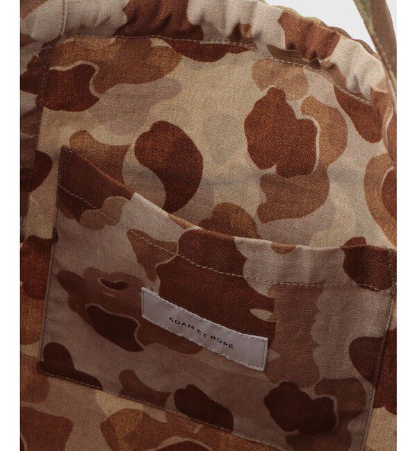 ADAM ET ROPE'「《リバーシブル/2Way》ハンターカモ ミニトートバッグ」|トートバッグ|