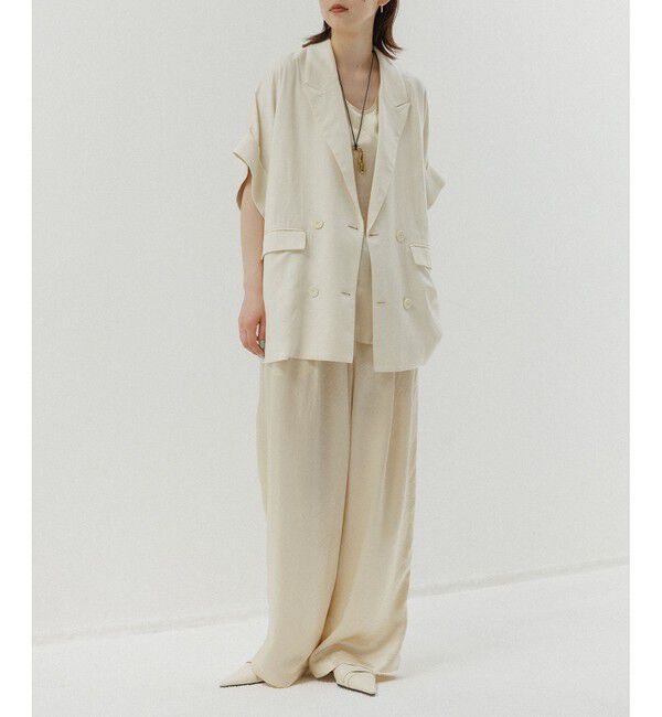 ADAM ET ROPE'「【EMOELLE】サテンタンクトップブラウス」|シャツ・ブラウス|