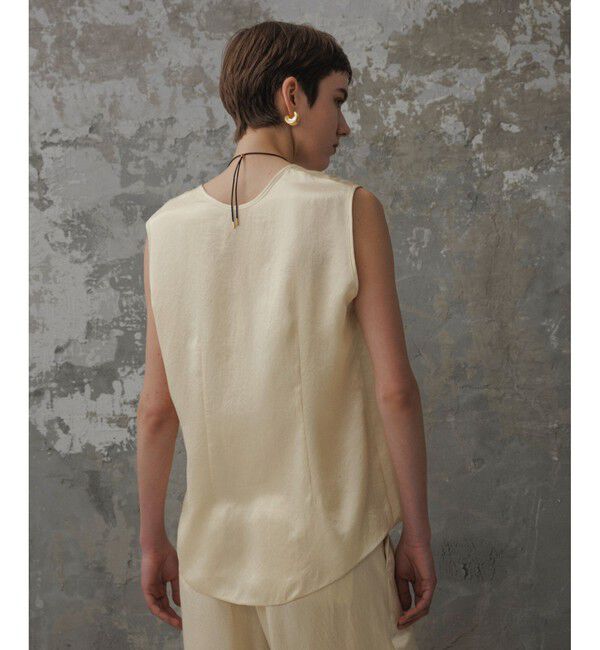 ADAM ET ROPE'「【EMOELLE】サテンタンクトップブラウス」|シャツ・ブラウス|