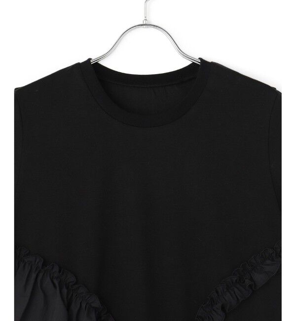 ADAM ET ROPE'「【WEB限定】アシンメトリーラッフルトップス」|Tシャツ・カットソー|