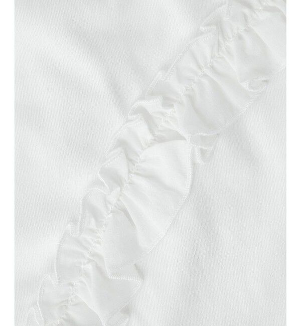 ADAM ET ROPE'「【WEB限定】アシンメトリーラッフルトップス」|Tシャツ・カットソー|