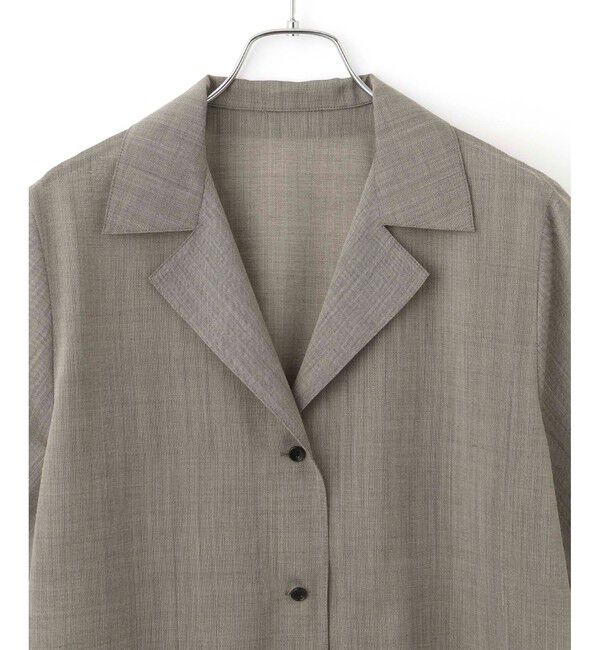 ADAM ET ROPE'「【接触冷感】ライトシャツジャケット」|シャツ・ブラウス|