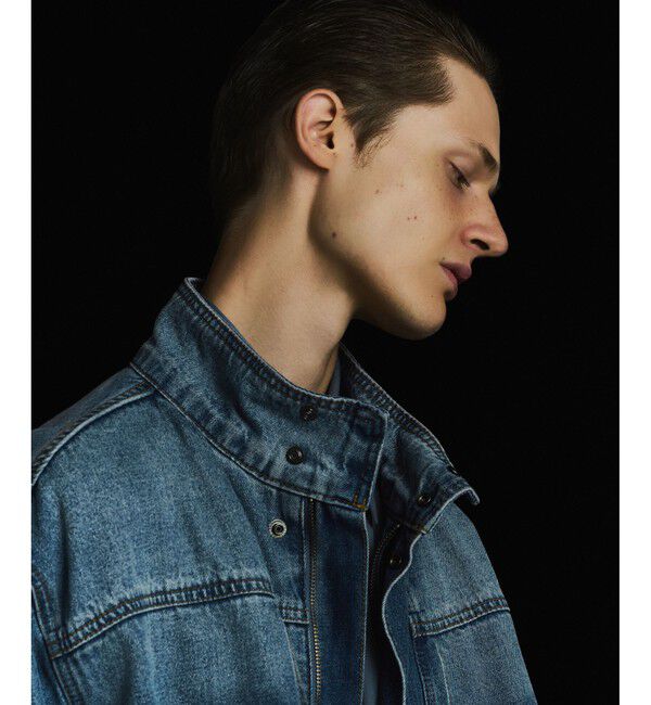 ADAM ET ROPE'「	ブリーチデニム ボマージャケット / ADAM ET ROPE' JEANS -FILM-」|デニムジャケット|