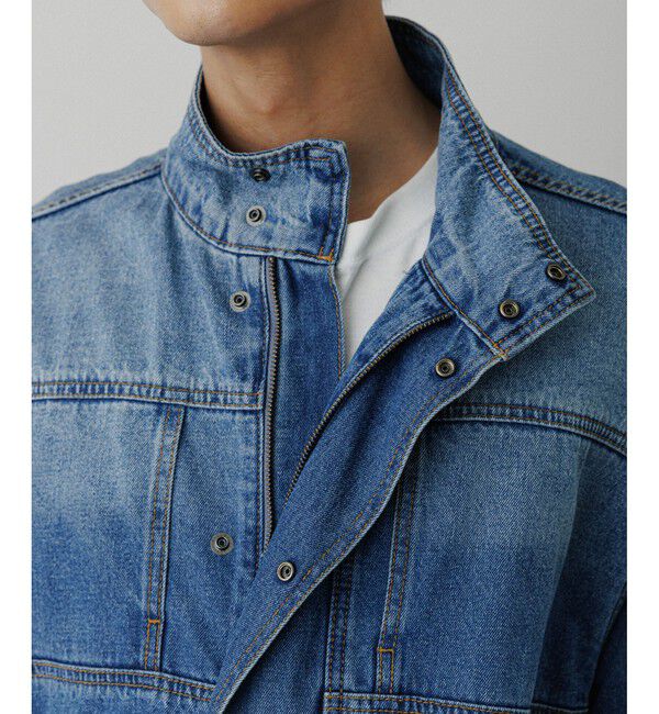 ADAM ET ROPE'「	ブリーチデニム ボマージャケット / ADAM ET ROPE' JEANS -FILM-」|デニムジャケット|