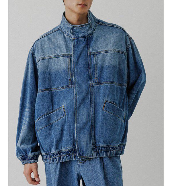 ADAM ET ROPE'「	ブリーチデニム ボマージャケット / ADAM ET ROPE' JEANS -FILM-」|デニムジャケット|