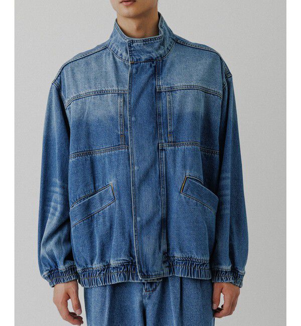 ADAM ET ROPE'「	ブリーチデニム ボマージャケット / ADAM ET ROPE' JEANS -FILM-」|デニムジャケット|