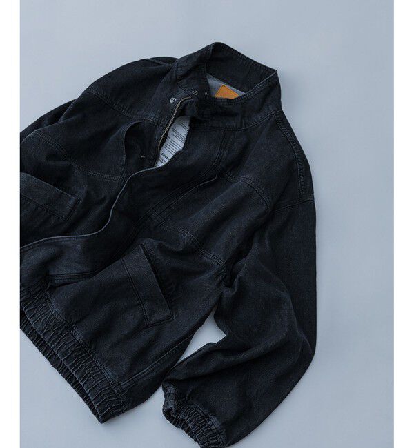 ADAM ET ROPE'「デニム ボマージャケット / ADAM ET ROPE' JEANS -FILM-」|デニムジャケット|ブラック系(02)