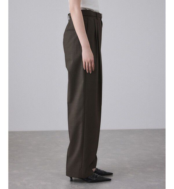 ADAM ET ROPE'「【EMOELLE】ベルテッドスラックス」|スラックス|