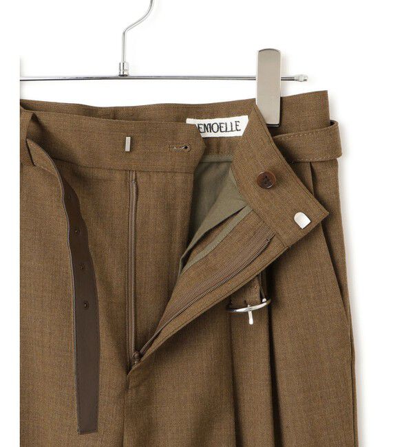 ADAM ET ROPE'「【EMOELLE】ベルテッドスラックス」|スラックス|