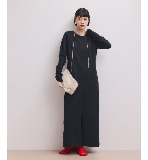 ADAM ET ROPE'「【WEB限定】マルチWAYヘンリーネックワンピース」|ワンピース|ネイビー(40)