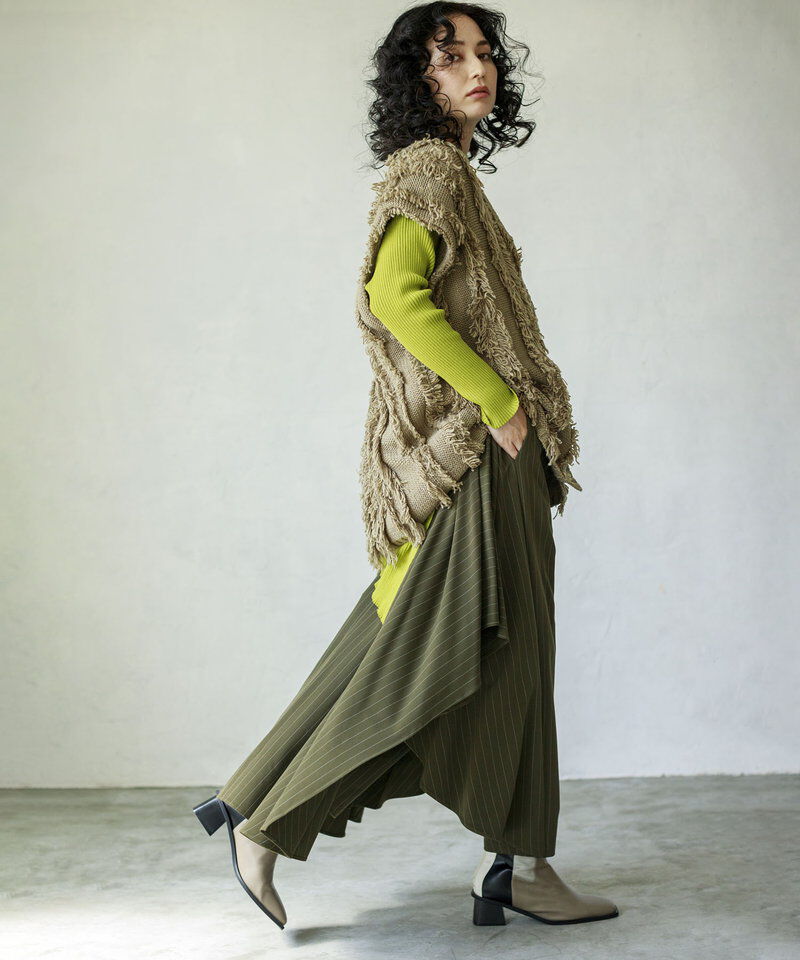  「フリンジニットベスト」|ベスト・ジレ|