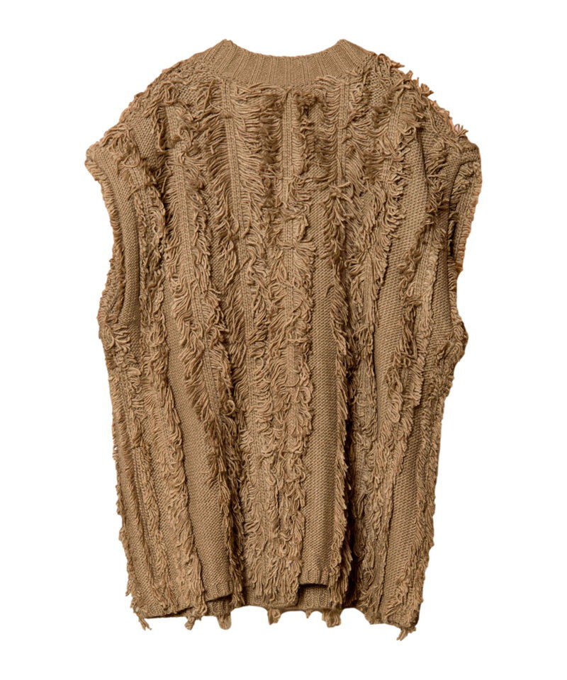  「フリンジニットベスト」|ベスト・ジレ|