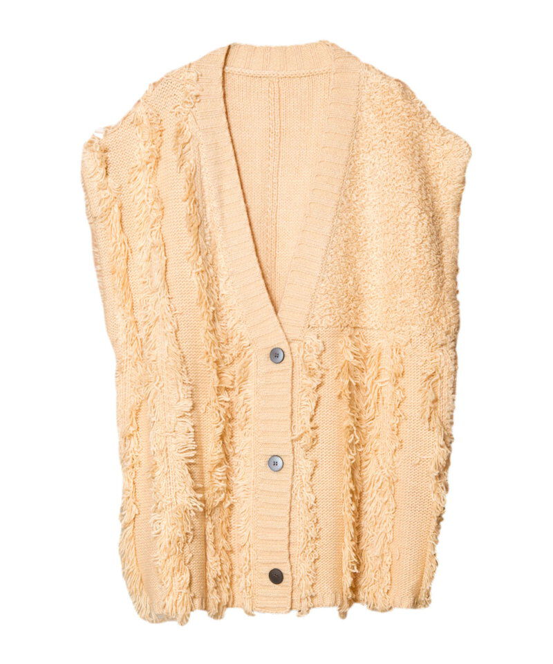  「フリンジニットベスト」|ベスト・ジレ|