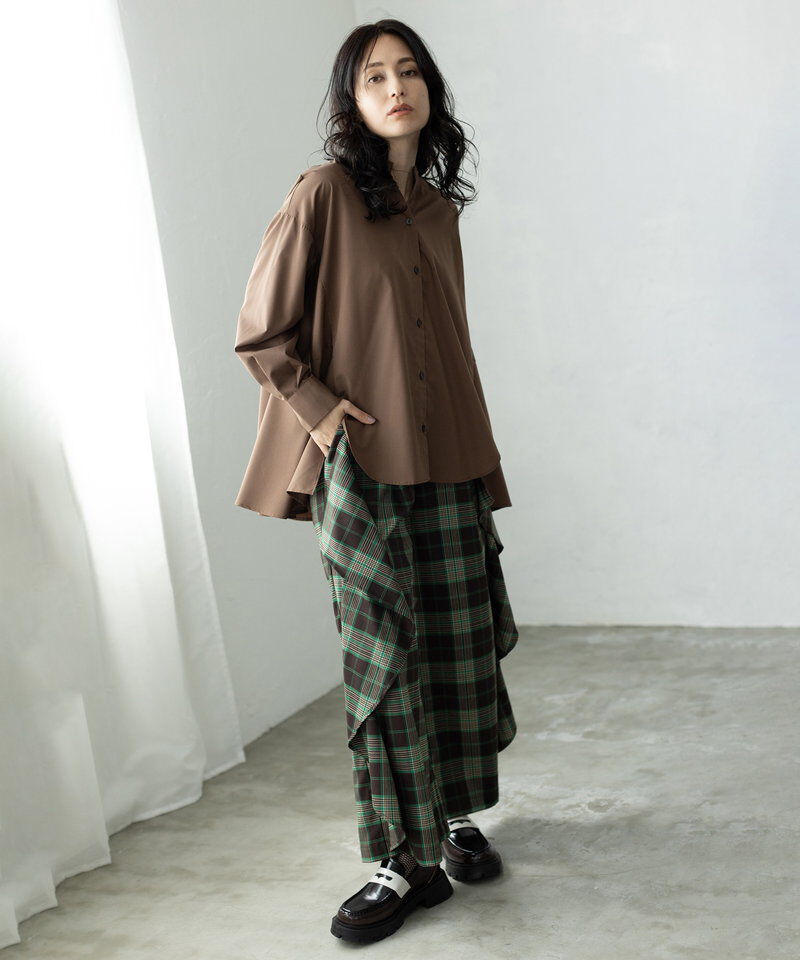  「バックフレアーブラウス」|シャツ・ブラウス|