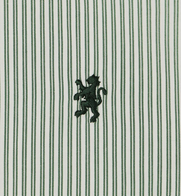 GYMPHLEX「Gymphlex | コットン ショートボタンダウンシャツ STRIPE WOMEN」|シャツ・ブラウス|