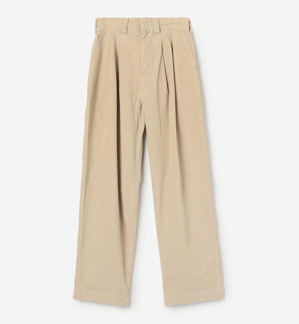  「THE SHINZONE |〈別注〉TOMBOY PANTS CORDUROY WOMEN」|チノ|ECRU