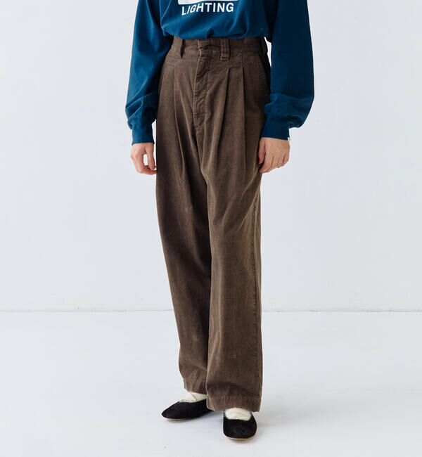  「THE SHINZONE |〈別注〉TOMBOY PANTS CORDUROY WOMEN」|チノ|