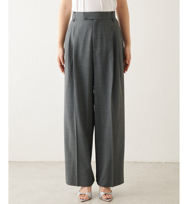  「ウールタックパンツ」|チノ|