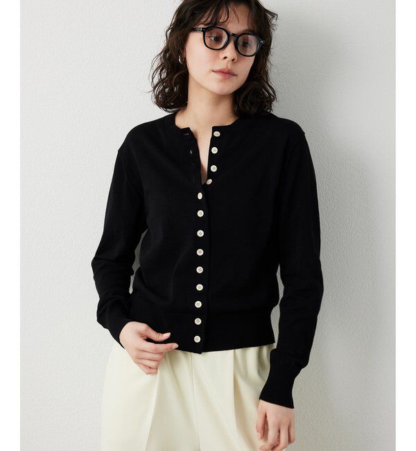  「16Gテンジクカーディガン」|ニット・セーター|ブラック