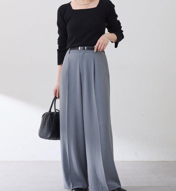  「ジャージワイドパンツ」|チノ|