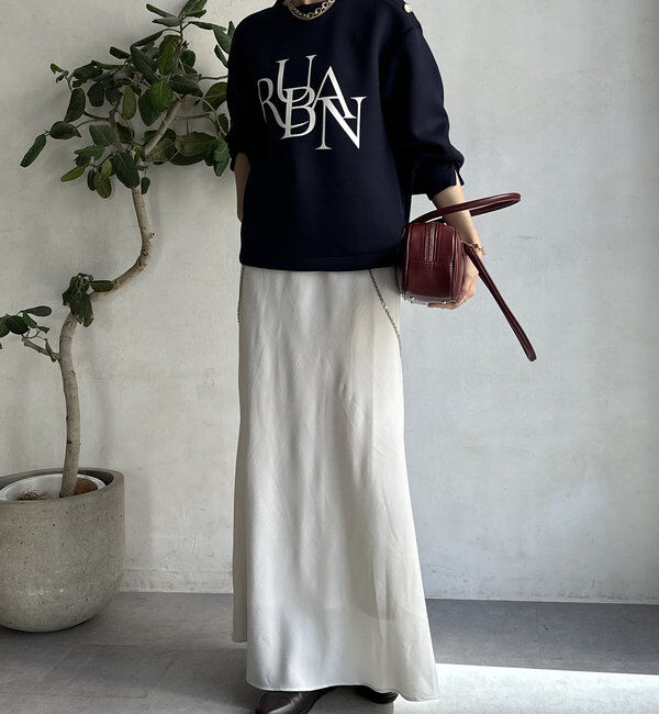  「【WEB限定】ゴールドボタンロゴトップス」|Tシャツ・カットソー|