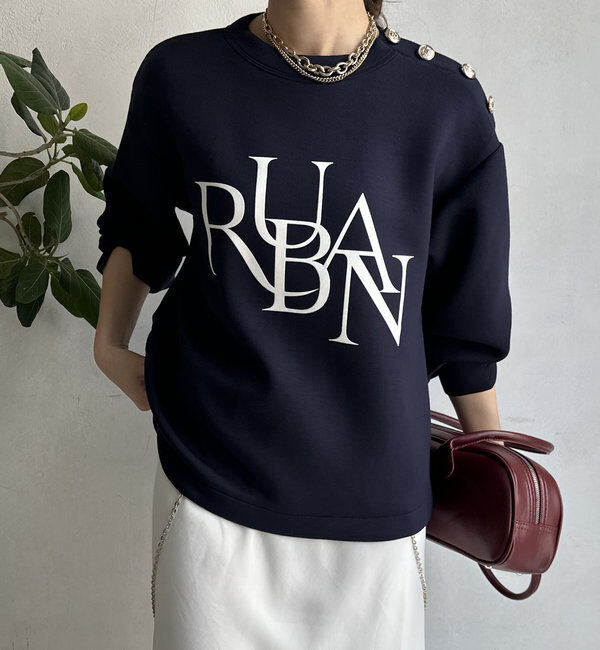  「【WEB限定】ゴールドボタンロゴトップス」|Tシャツ・カットソー|