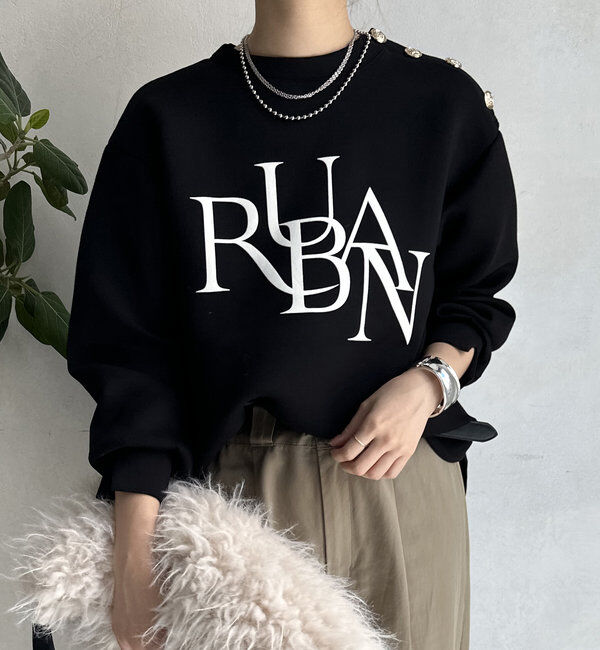  「【WEB限定】ゴールドボタンロゴトップス」|Tシャツ・カットソー|