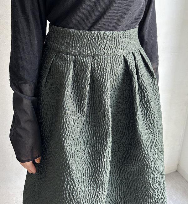  「【WEB限定】フクレジャガードフレアスアカート」|スカート|