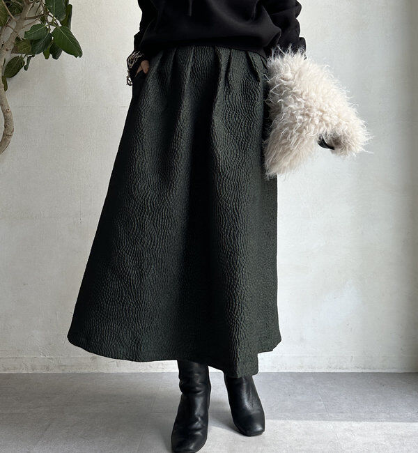  「【WEB限定】フクレジャガードフレアスアカート」|スカート|