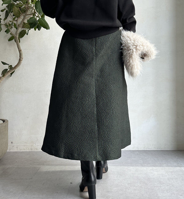  「【WEB限定】フクレジャガードフレアスアカート」|スカート|