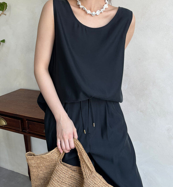  「【ウォッシャブル】キュプラタンクブラウス」|シャツ・ブラウス|