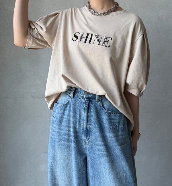  「【WEB限定】ライトドライ天竺ロゴTE」|Tシャツ・カットソー|