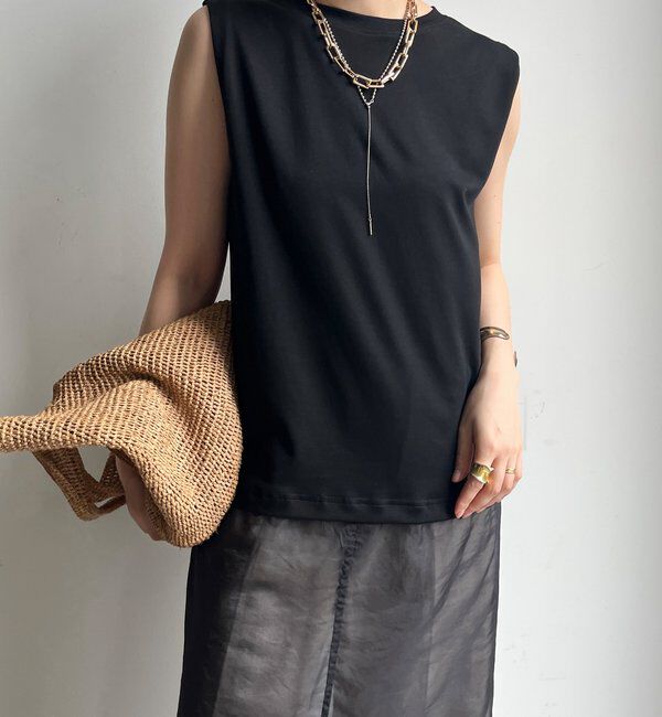  「【WEB限定】シアーレイヤードカットワンピース」|ワンピース|ブラック