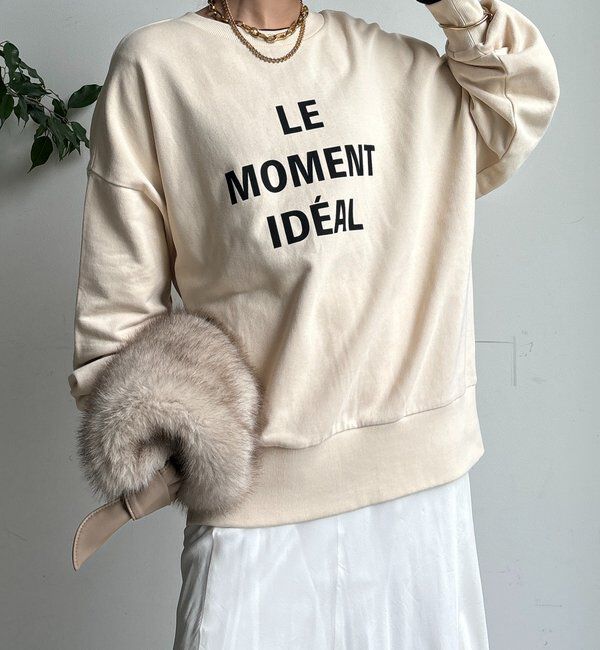  「LE MOMENT 2WAYジッププルオーバー」|Tシャツ・カットソー|エクリュ