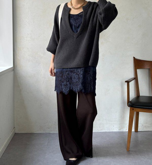  「レースキャミチュニック」|シャツ・ブラウス|